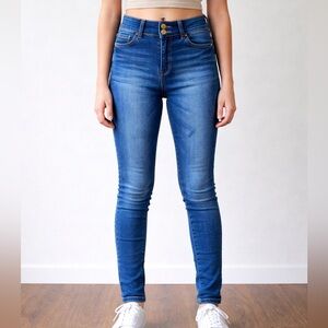 Wax Jean High Rise Blue Denim Jeans